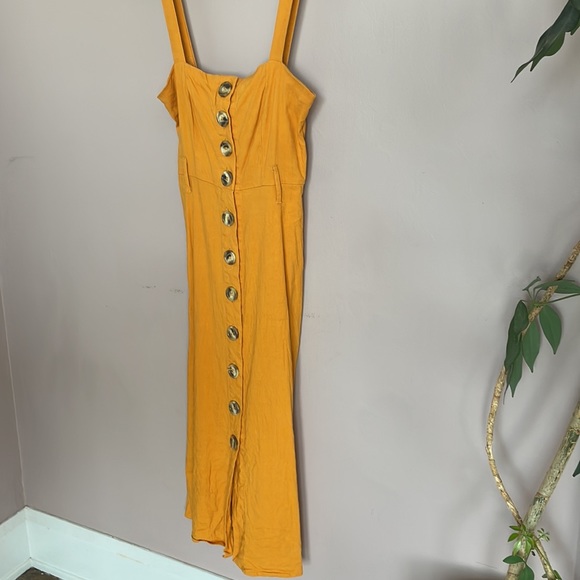 Forever 21 Mustard Stretch Jumper Dress - Picture 2 of 7